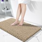 Tapete de banho Yimobra Long, antiderrapante, lavável, 112 x 61 cm, cáqui pálido Tapete de banho Yimobra Long, antiderrapante, lavável, 112 x 61 cm, cáqui pálido
