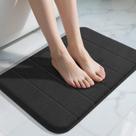 Tapete de banho Yimobra Memory Foam 60x43cm Absorvente Preto Tapete de banho Yimobra Memory Foam 60x43cm Absorvente Preto