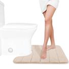 Tapete de banho Yimobra Memory Foam em forma de U 60x50cm bege Tapete de banho Yimobra Memory Foam em forma de U 60x50cm bege