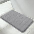 Tapete de banho Yimobra Memory Foam Super Soft Absorvente 80x50cm Cinza
