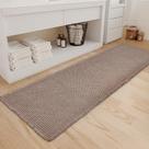 Tapete de banho ZALL Tan Waffle Super Absorvente Antiderrapante 60x180cm