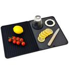 Tapete de bar ZJWZLG Multifuncional Dobrável 46x30cm Preto