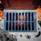 Tapete de Boas-Vindas de Halloween 3D - Palhaço de Terror para Decoração de Casa