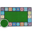 Tapete De Borracha Antiderrapante De Entrada decorativo Verde 45x75 Castela Tapete De Borracha Antiderrapante De Entrada decorativo Verde 45x75 Castela