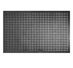 Tapete de borracha New Star Foodservice 533517 91x152cm preto