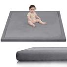 Tapete de brincar Huloo Sleep Baby, 50 x 50 polegadas e 3,3 cm de espessura, repelente de água