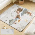 Tapete de brincar para bebês Fodoss 150x150cm com 1 cm de espessura à prova d'água Tapete de brincar para bebês Fodoss 150x150cm com 1 cm de espessura à prova d'água