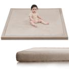 Tapete de brincar para bebês Huloo Sleep 50x50 em bege de 3,3 cm de espessura