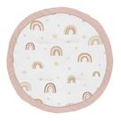Tapete de brincar para bebês Sweet Jojo Designs Boho Rainbow Girl Tummy Time