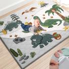 Tapete de brincar para bebês TINYHARBO 180x150 cm, extra grosso, antiderrapante