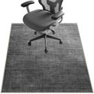 Tapete de cadeira SAIKOOWA para piso de madeira 120x90cm cinza claro