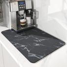Tapete de café AMOAMI com revestimento de borracha absorvente para cozinha