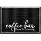Tapete de café New Mungo Love Is Brewing 45x30cm de borracha