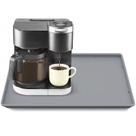 Tapete de café TOHONFOO Silicone com lábio 50x38cm cinza