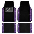 Tapete de Carro CAR PASS com Pedrarias - Brilho Diamante Violeta