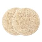 Tapete de chá Coasters FELTECHELECTR Loofah, tapetes americanos de cortiça, 2 peças