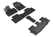 Tapete de chão 3D MaxPider Custom Fit Kagu para Kia Telluride