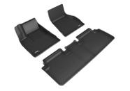Tapete de chão 3D MaxPider Kagu Preto Tesla Model S 2015-2019