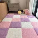Tapete de chão Carpet Squares Puzzle, 12 peças de espuma EVA BXEBUI