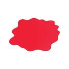 Tapete de chão Floortex Sploshmat 102x102cm Impermeável Vermelho Vulcânico