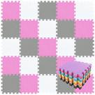 Tapete de chão qqpp EVA Rubber Interlocking Puzzle Foam de 16 pés quadrados