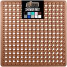 Tapete de chuveiro GORILLA GRIP Square 53x53cm marrom