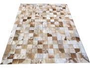 Tapete De Couro Bege Malhado 1,50x2,00 C/borda Peça 10x10cm Tapete De Couro Bege Malhado 1,50x2,00 C/borda Peça 10x10cm