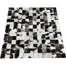 Tapete de couro beira cama marrom café malhado 0,50x1,00 s/b