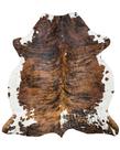 Tapete de couro bovino HIDES BAZAAR Brown Brindle Premium Cow Skin 5x7 pés