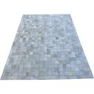 Tapete De Couro Branco 1,50x2,00 Com Bordas