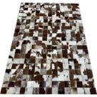 Tapete De Couro castanho malhado 1,00x1,50 sem bordas
