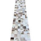Tapete De Couro cinza natural malhado 0,60x2,50 s/b Pç 10x10 Tapete De Couro cinza natural malhado 0,60x2,50 s/b Pç 10x10