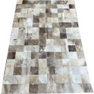 Tapete de couro cinza natural malhado 1,00x1,50 s/b pç10x10