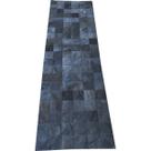 Tapete de couro cinza tingido 0,60x2,00 sem bordas pç 10x10