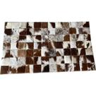 Tapete De Couro entrada castanho malhado 0,50x0,80 s/b