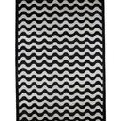 Tapete de Couro Legítimo Geométrico - 2.10X3.20 - Preto e Branco - 250311135701