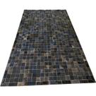 Tapete de couro marrom café 1,50x2,50 com bordas
