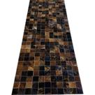 Tapete De Couro marrom exótico 0,75x2,00 s/b pç 7x7