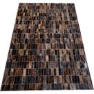 Tapete de couro marrom exotico 1,00x1,50 s/borda peça 3x9cm