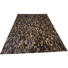 Tapete de couro marrom exótico 2,00x3,00 s/b peça 3x9cm