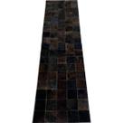 Tapete De Couro marrom exótico escuro 0,50x1,80 Placa 10
