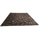 Tapete de couro marrom exótico escuro 3,00x3,50 c/b peça 10
