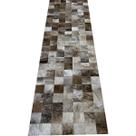 Tapete De Couro marrom light 0,70x2,30 S/b peça 10x10cm