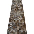 Tapete De Couro marrom light 0,70x2,30 sem bordas