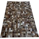 Tapete de couro marrom light 1,00x1,50 sem borda peça 5x5cm Tapete de couro marrom light 1,00x1,50 sem borda peça 5x5cm