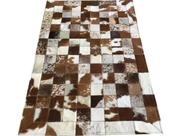 Tapete De Couro Marrom Malhado 1,00x1,50 Com Borda Peça 10 Tapete De Couro Marrom Malhado 1,00x1,50 Com Borda Peça 10