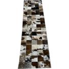 Tapete de couro marrom malhado escuro 0,50x1,80 s/b pç 10