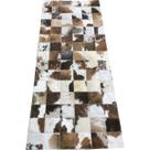 Tapete de couro marrom malhado escuro 0,60x1,50 s/b pç 10
