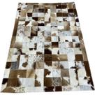 Tapete De Couro Marrom Malhado Escuro 1,00x1,50 C/b peça 10 Tapete De Couro Marrom Malhado Escuro 1,00x1,50 C/b peça 10