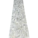 Tapete de couro passadeira branca 0,60x2,50 sem bordas